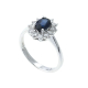 Diamantring med 1,05 carat safir og diamant Thune