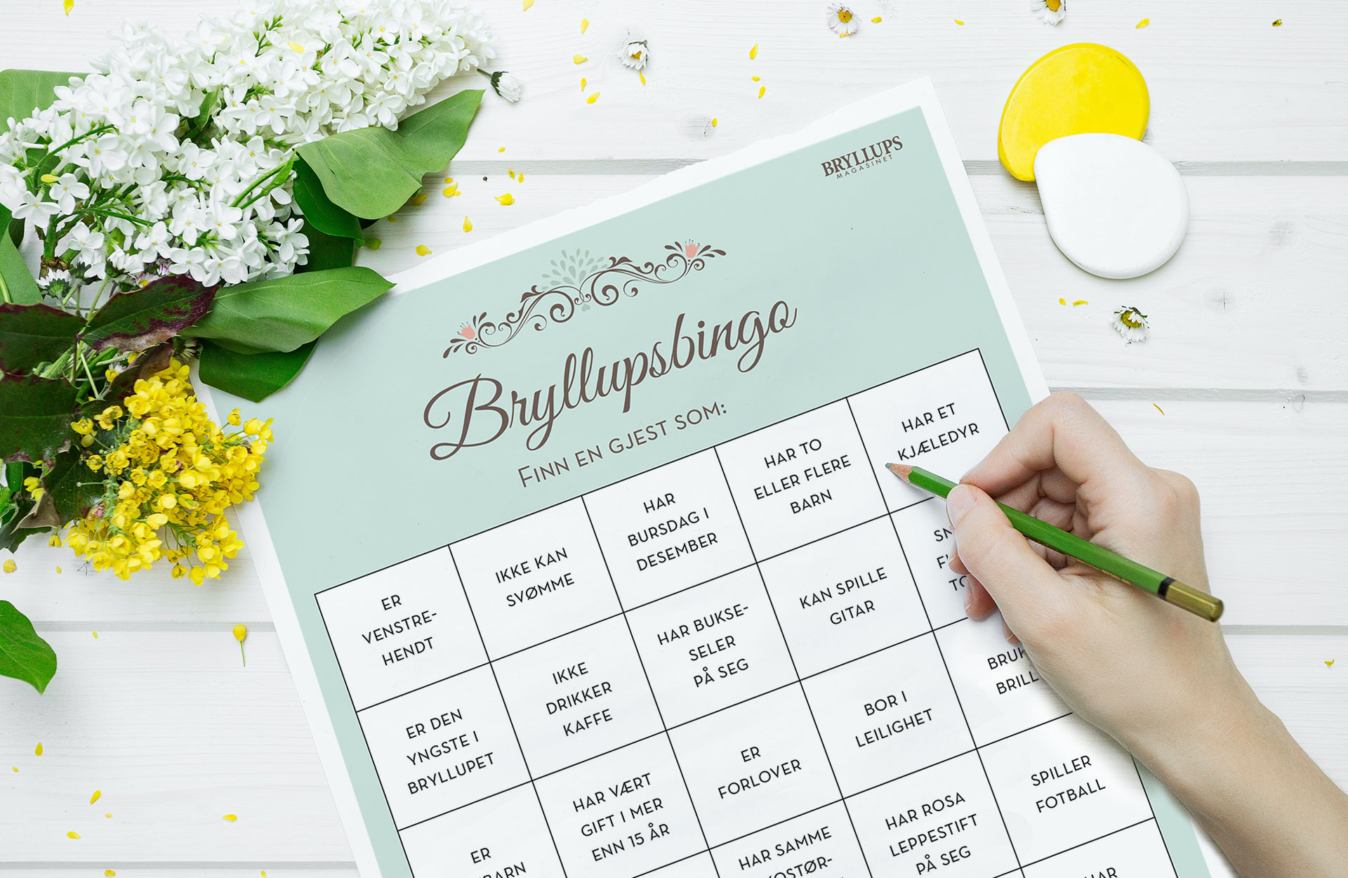 Bryllupsbingo - leker i bryllup