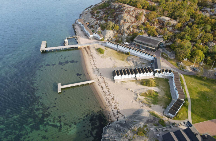 Hovås Kallbadhus sett ovenfra