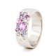 Keto Meadow 6mm Rosa ring, design Jussi Louesalmi, Au3 Goldsmiths