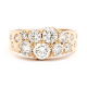 Keto Meadow Avsmalnende 0.5 Hvit ring, Jussi Louesalmi, Au3 Goldsmiths
